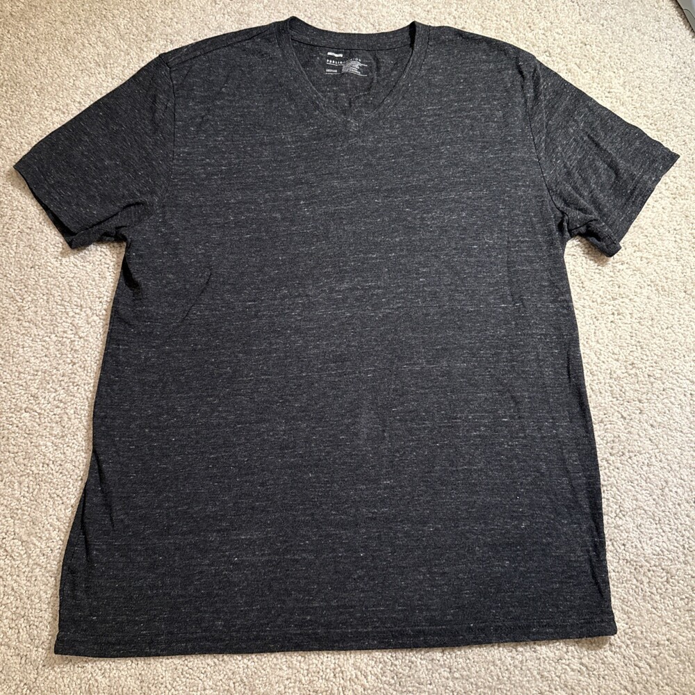 Lot of 2 Men's Short Sleeve Tee Black -Old Navy Dark Grey -Public Opinion Sz Med - Picture 6 of 7
